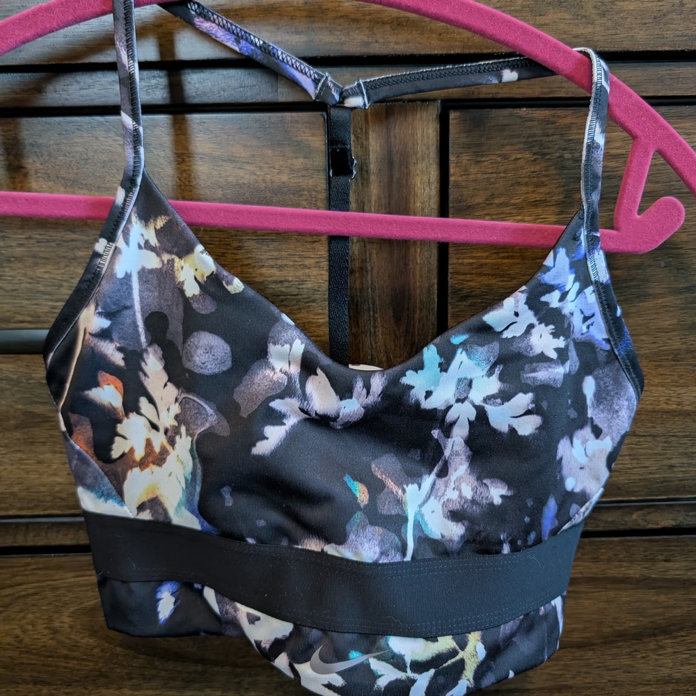 Nike Black Floral Women's Bralette